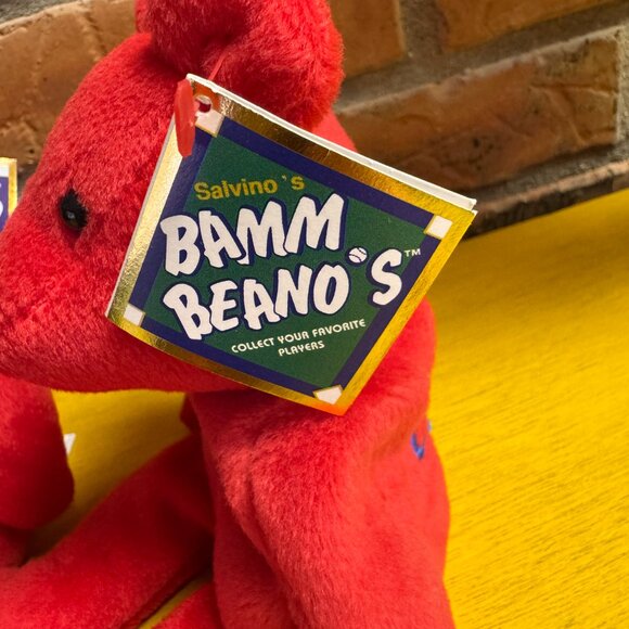 Lot of 2 Mark McGwire & Sammy Sosa Salvino Bamm Beanos Vintage MLB Beanie Babies - Picture 3 of 8